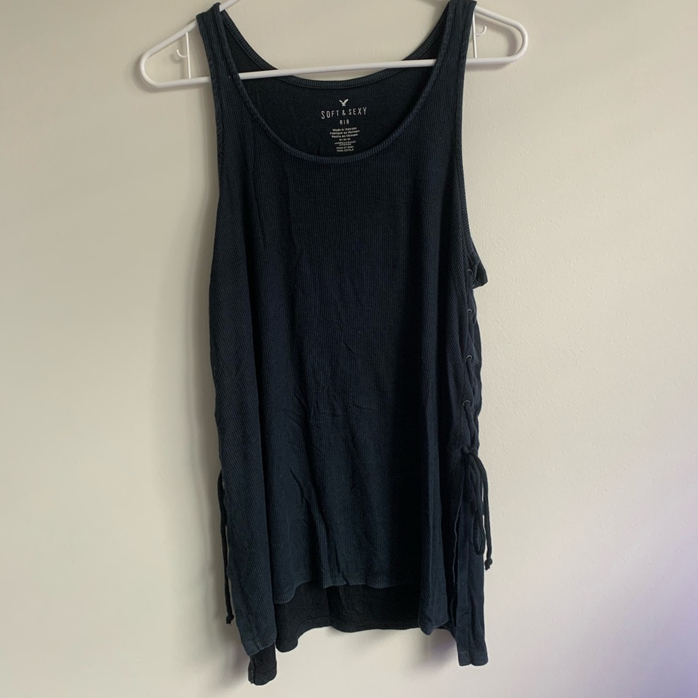 AS Soft and Sexy Lace Up Tank